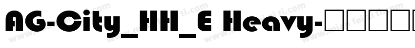 AG-City_HH_E Heavy字体转换